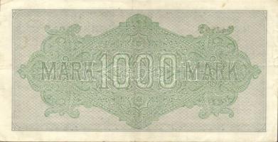 Német Birodalom / Weimari Köztársaság 1922. 1000M (2x) "Mäander" vízjellel, a "Reichs...