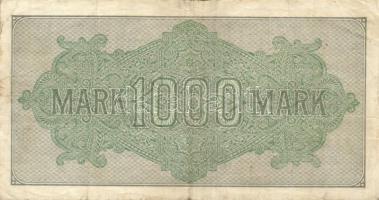 Német Birodalom / Weimari Köztársaság 1922. 1000M (2x) "Mäander" vízjellel, a "Reichs...