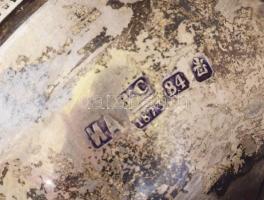 1873 Psumin tartó zenélő rabbik alakjával. Orosz, 1873, Moszkva, jelzett, tetején kőberakással, m: 9...