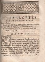 Telek [József] Josef: 
Három részre osztatott Szent beszédek, mellyeket a hit-béli ellen-vetéseknek...