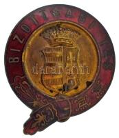 ~1900. "Bizottsági tag" zománcozott bronz gomblyukjelvény (36x31mm) T:AU