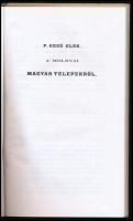 P. Gergő Elek: A moldvai magyar telepekről. Buda, 1838. REPRINT! Megjelent 500 példányban. Kiadói ka...