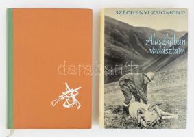 Vadászlesen - Híres vadászok válogatott írásai. Vál. és összeáll.: Véber Károly. Bp., 1966, Gondolat. +   Széchenyi Zsigmond: Alaszkában vadásztam. Bp., 1963, Gondolat. Fekete-fehér fotókkal illusztrálva. Kiadói félvászon-kötés, kiadói papír védőborítóban,