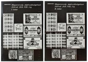 Ambrus Béla: Magyarország papírszükségpénzei 1914-től 1919. VIII. 1-ig. I. és II. kötet" Magyar Éremgyűjtők Egyesülete, Budapest, 1986. Kiadói papírkötés, használt, de jó állapotban
