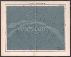 cca 1900 Bolygópályák, és az Északi ég állócsillagai, Pallas Nagy Lexikona, Bp., Posner, 24x30 cm