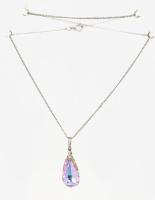 Ezüst (Ag) nyaklánc, medállal, jelzett, bruttó 4,3g