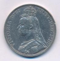 Nagy-Britannia 1889. 1C Ag "Viktória" T:VF ph. United Kingdom 1889. 1 Crown Ag "Victo...