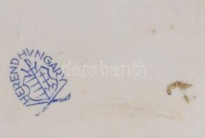 Herendi ZOVA Jardin Zoologique Vert mintás 3 részes asztali szett, jelzett, hibátlan, h: 13,5 cm ala...