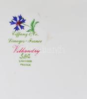 Limoges Tiffany &amp; Co. Villandry kínáló. Jelzett, hibátlan, 27x25 cm