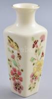 Zsolnay pillangó mintás váza, kézzel festett, jelzett, hibátlan, m:15 cm