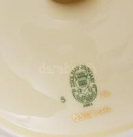 Zsolnay pillangó mintás gyertyatartó, jelzett, hibátlan, m: 15 cm