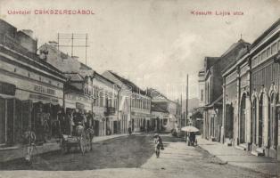 Csíkszereda Kossuth street with Hotel Europa