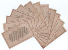 1946. 10.000AP (12x) mindegyik sorszámmal, vízjeles papíron T:F-VG, pici anyaghiány
Adamo P49