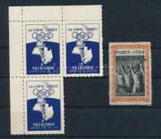 1924, 1956 Olimpiai levélzárók