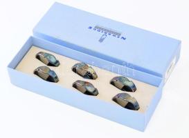 Newbridge szalvétagyűrű, ezüstözött, dobozában 6 db