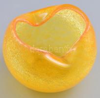 Karcagi, berekfürdői kraklé üveg kínáló. Formába fújt, hibátlan. 11x9 cm