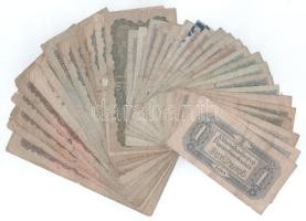 1944. "A Vöröshadsereg Parancsnoksága" tétel, benne: 1P (6x) + 2P (5x) + 5P (11x), az egyiken "M. K. Posta 1947. dec. 13." felülbélyegzéssel + 20P (6x) + 50P (3x), az egyiken "M. K. Posta 1947. dec. 13." felülbélyegzéssel + 100P (5x) T:VG-G, szakadások, anyaghiány