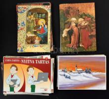 Kb. 250 db MODERN postatiszta motívum képeslap: üdvözlőlapok, ünnepek, reklám, művészet, stb. / Cca. 250 MODERN unused motive postcards: greeting cards, holidays, advertisements, art, etc.
