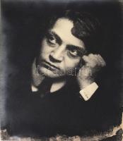 Székely Aladár (1870-1940) budapesti fényképész és fotóművész felvétele Ady Endréről, fotó, jelzés nélkül, sérült, 22×17 cm