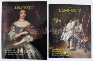 Lempertz 2 darab aukciós katalógus, 19. századi festmények témában, 2017, 2023