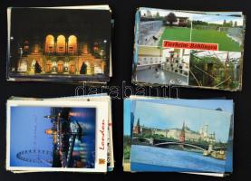 Kb. 100 db MODERN külföldi város képeslap / Cca. 100 MODERN foreign town-view postcards