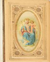 Üdvözlégy Mária Imakönyv a boldog Szűz tiszteletére összeállítva a zádori ev. János Mária.havi nefelejts a főméltóságú bíbornok-érseki jóváhagyott imakönyv után. Bp. New York, 384p. Kiadói illusztrált kaucsuk kötésben.