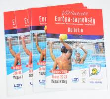 A 2001-es budapesti vízilabda Európa-bajnokság öt hírlevele és bulletinje (szerk. Csurka Gergely, Németh Bea) (A vízilabda Európa-bajnokság szervezőbizottsága, 2001) 32 oldal, illetve 5x8 oldal Az öt hírlevél a 2011. június 15. és 24. között a Hajós uszodában megrendezett férfi és női vízilabda Európa-bajnokág előkészületeiről adott tájékoztatást, sok hírrel, tudnivalóval, az első hírlevél 75 nappal a rajt előtt jelent meg. A bulletin a sok beköszöntő mellett cikkeket tartalmaz: pl. Eb-történet, interjú a két szövetségi kapitánnyal, Kemény Dénessel és Faragó Tamással.