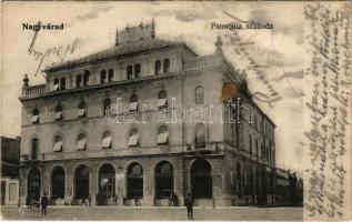 Nagyvárad, Oradea; Pannónia szálloda, étterem és kávéház. Schiller József kiadása / hotel, café and restaurant (fl)