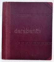 XX sz. első fele Régi napló, üres, félvászon-kötésben, kissé kopott borítóval, jó állapotban