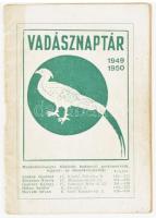 1949-1950 Vadásznaptár, kiadói papírkötésben, javított borítóval