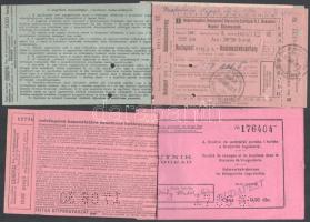 cca 1940-50 2 db Ibusz MÁV jegytömb, egyik a pengő, másik a Ft korszakból