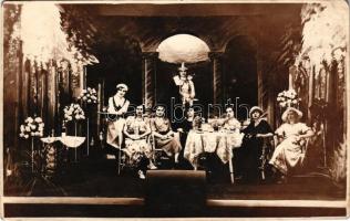 1934 Bicske, az Oltáregyesület zászlószentelési ünnepsége. photo + "Bicskei Oltáregylet 1930" (fl)