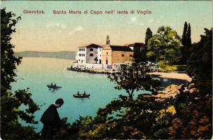 Glavotok, Santa Maria di Capo nell'isola di Veglia (Krk). F. C. 1914. / templom / church (EK)
