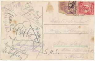 Kolozsvár, Cluj; Gambrinus étterem, belső / restaurant interior (ázott / wet damage)