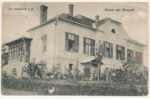 Márpod, Muerpeth, Marpod; Ev. Pfarrhaus A.B. / evangélikus paplak. Jos. Heinrich Briegel / Lutheran vicarage (EB)