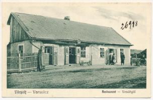 Varsolc, Varsolt; vendéglő, étterem. Liebermann Sámuel kiadása / restaurant (Rb)