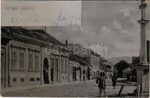1907 Lippa, Lipova; utca, üzletek / street view, shops (EK)