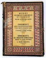 Ornamente der Hausindustrie ruthenischer Bauern, Lieferung Stickereimuster, Lemberg, 1883,Städtische Gewerbemuseum 10t + 4x10p. Kiadói enyhén sérült mappában