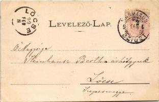 1899 (Vorläufer) Máramarossziget, Sighetu Marmatiei; Kamarai út a Magtár állomásig, Osztrák kaszárny...