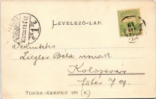 1903 Marosgezse, Gheja (Marosludas, Ludus); Báró Bánffy kastélya. Glück József kiadása / Schloss / c...