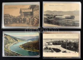 30 db RÉGI Ukrán képeslap, közte: ukrajnai városok, művészlap, folklór / 30 pre-1945 Ukraine postcards: town views, art, folklore