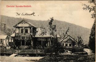 1909 Szováta, Sovata; Otthon nyaraló, Gagyi lak. Erdélyi Simon kiadása / villas (fa)