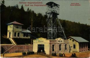 Stájerlak, Steierlak, Stájerlakanina, Steierdorf, Anina; Panur akna, iparvasút. Julius Engelmann kiadása / Panur-Schacht / mine, industrial railway (fa)