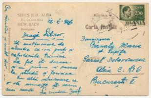 1946 Szászsebes, Mühlbach, Sebesul Sasesc, Sebes; Str. Carmen Silva. Erich Hutter / Rosenngasse / ut...