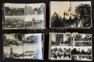 376 db MODERN, főleg magyar és főleg fekete-fehér város képeslap, vegyes minőségben