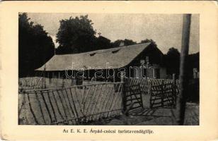 Kolozsvár, Cluj; Az EKE (Erdélyi Kárpát Egyesület) Árpád-csúcsi turistavendéglője / tourist restaurant (kis szakadás / small tear)
