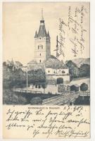 1907 Keresztényfalva, Neustadt, Cristian; Kirchenkastell / vártemplom / castle church (EK)