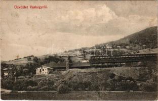 1916 Vashegy, Zelezník (Szirk, Sirk); vasércbánya / iron ore mine (fl)