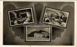 1940 Csáktornya, Cakovec; Zrínyi szálloda éttermei, kerthelyisége és kávéháza, belső / hotel, restaurant, cafe, interior (EK)