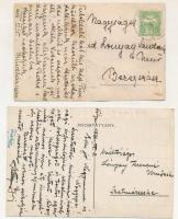 Fólya, Folea - 2 db RÉGI képeslap (1913 és 1932), közte 1 fotó: Beniczky-kastély, Beniczky család. A...